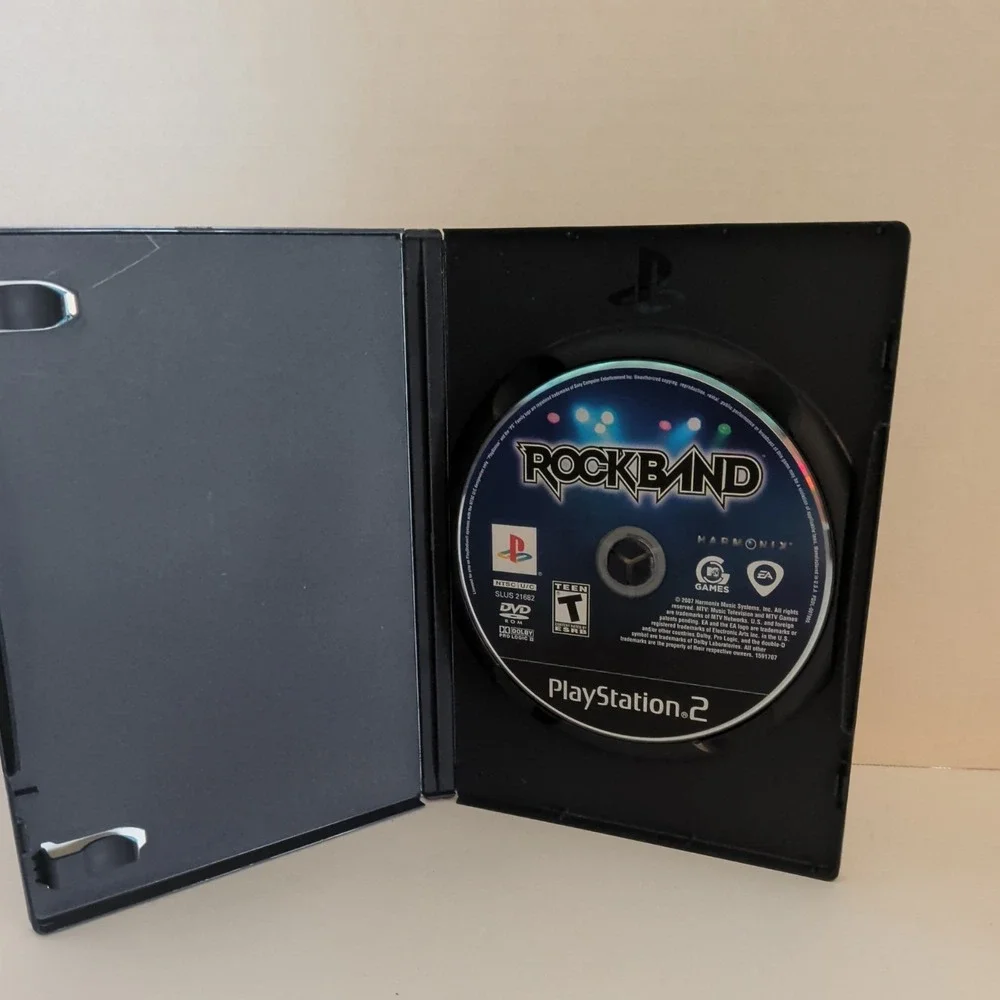Rock Band Sony PlayStation 2 PS2 2007 Game Disc SLUS-21682 Original Case